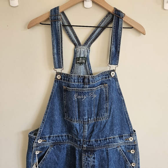 Dairy Boy Medium Blue The Farm Milkman Denim Overalls in Blue Hen NWT - Picture 5 of 16